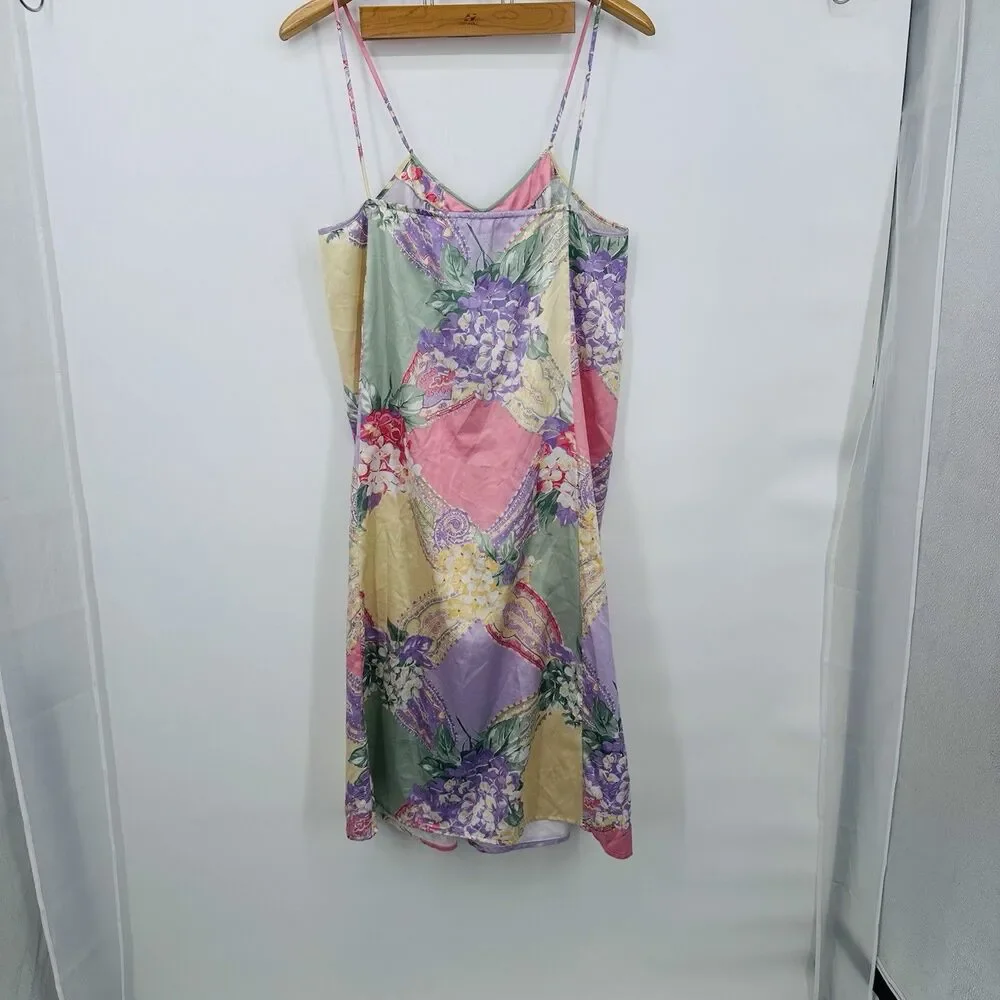1960’s Vintage Mary McFadden House Dress‎ Kaftan Muu Muu Floral Print size M